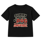 My Dog Was Comfortable kids t-shirt - Black