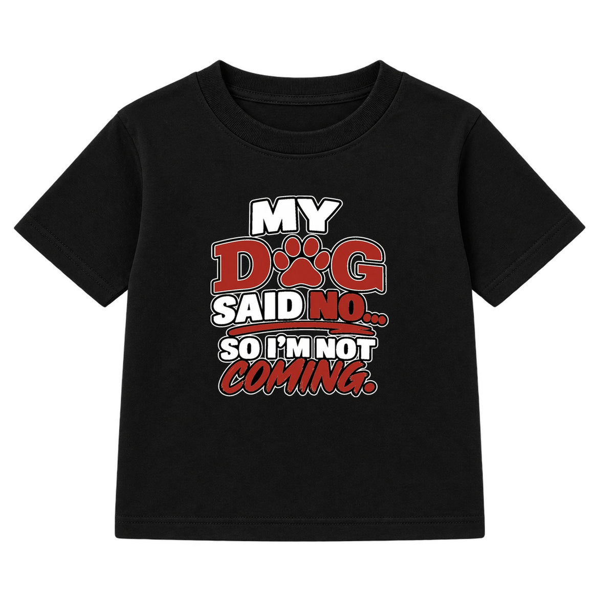 My Dog Said No kids t-shirt - Black