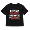 Plans Involve My Dog kids t-shirt - Black
