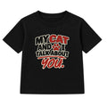 My Cat And I Talk About You kids t-shirt - Black