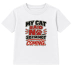 My Cat Said No kids t-shirt - White