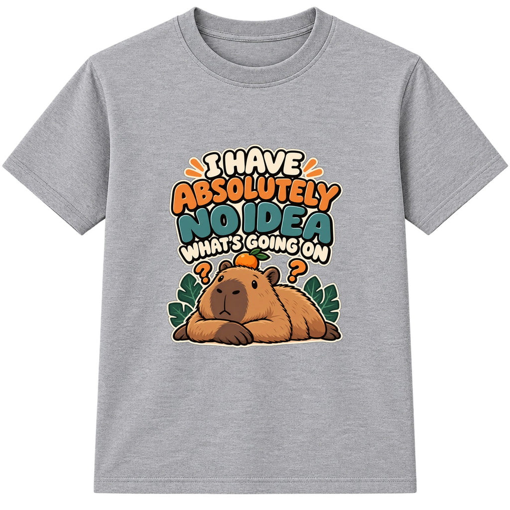 No Idea What's Going On kids t-shirt - Heather Grey