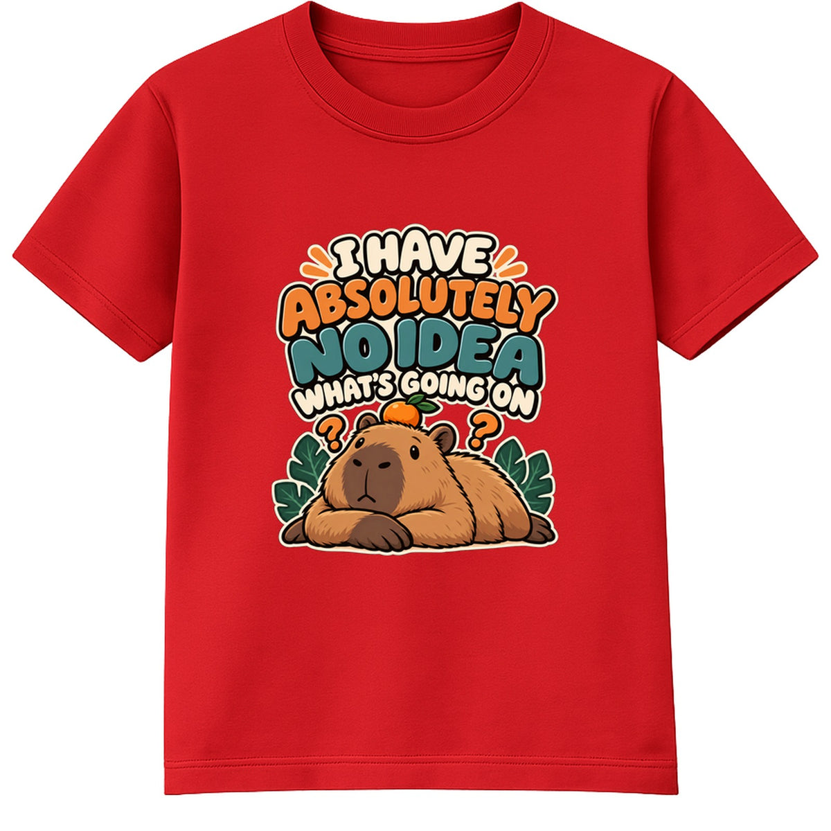 No Idea What's Going On kids t-shirt - Red