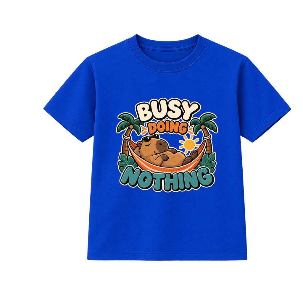 Busy Doing Nothing kids t-shirt - Blue