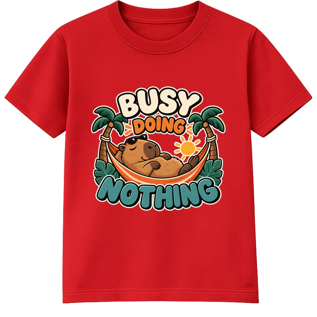 Busy Doing Nothing kids t-shirt - Red