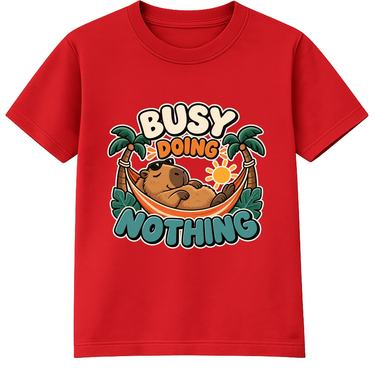 Busy Doing Nothing kids t-shirt - Red