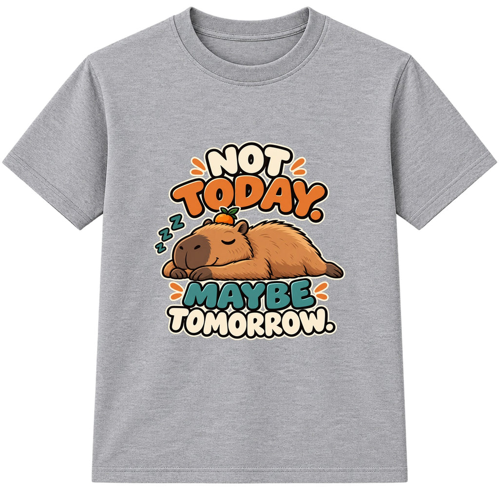 Not Today Maybe Tomorrow kids t-shirt - Heather Grey