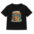 I Came I Saw I Had A Nap kids t-shirt - Black