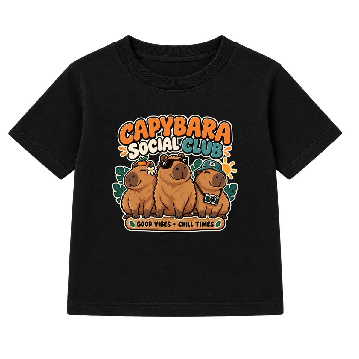 Capybara Social Club kids t-shirt - Black