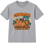 Capybara Social Club kids t-shirt - Heather Grey