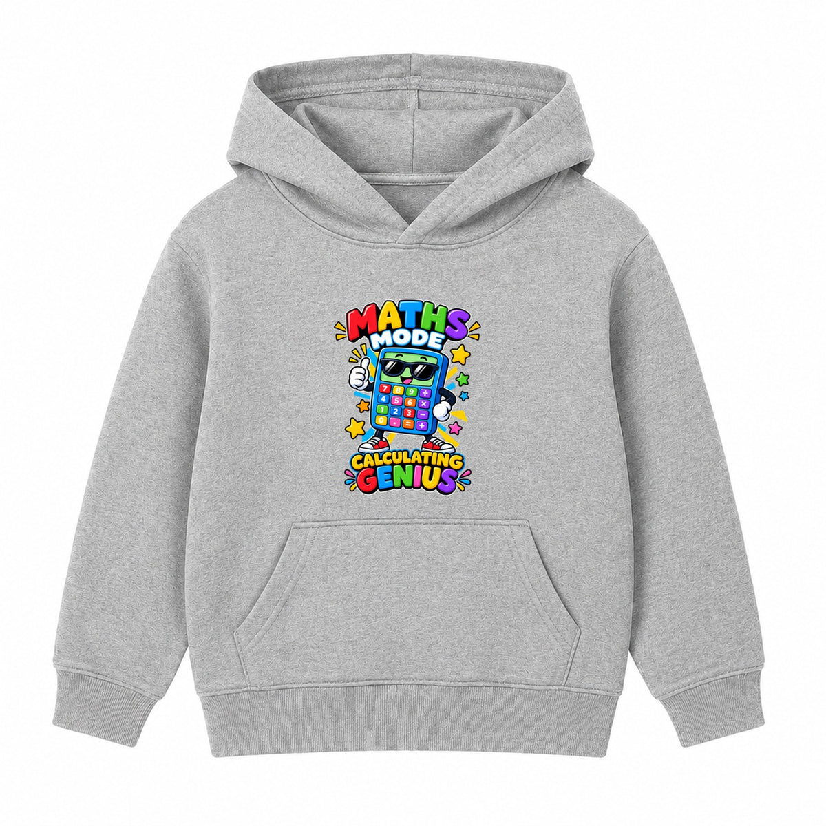 Calculating Genius kids Number Day hoodie - Heather Grey