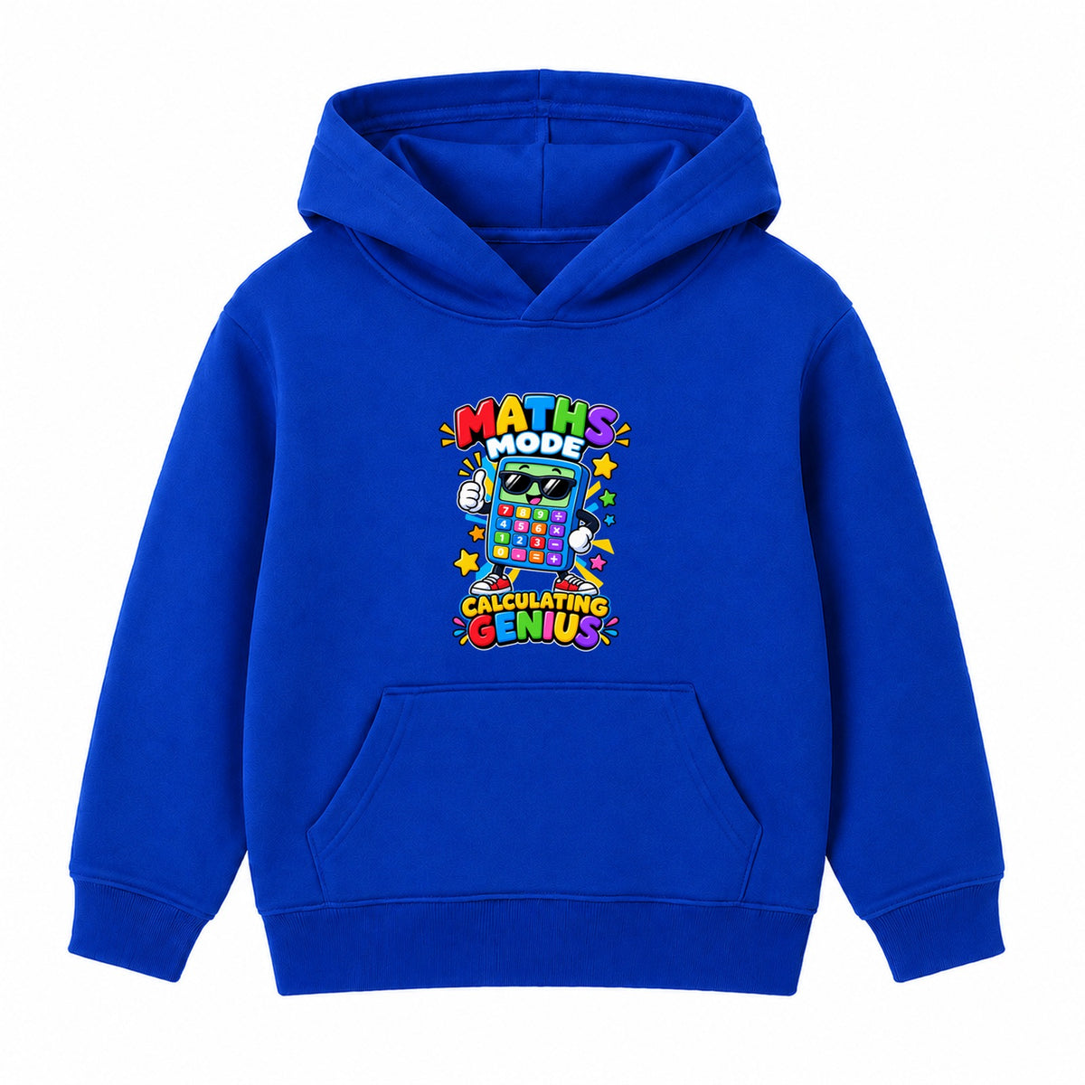 Calculating Genius kids Number Day hoodie - Royal Blue
