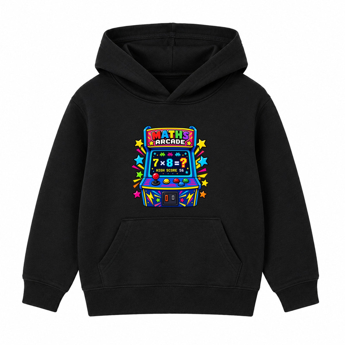 Maths Arcade kids Number Day hoodie - Black