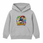Maths Speedrun kids Number Day hoodie - Heather Grey