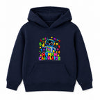 Human Calculator kids Number Day hoodie - Navy