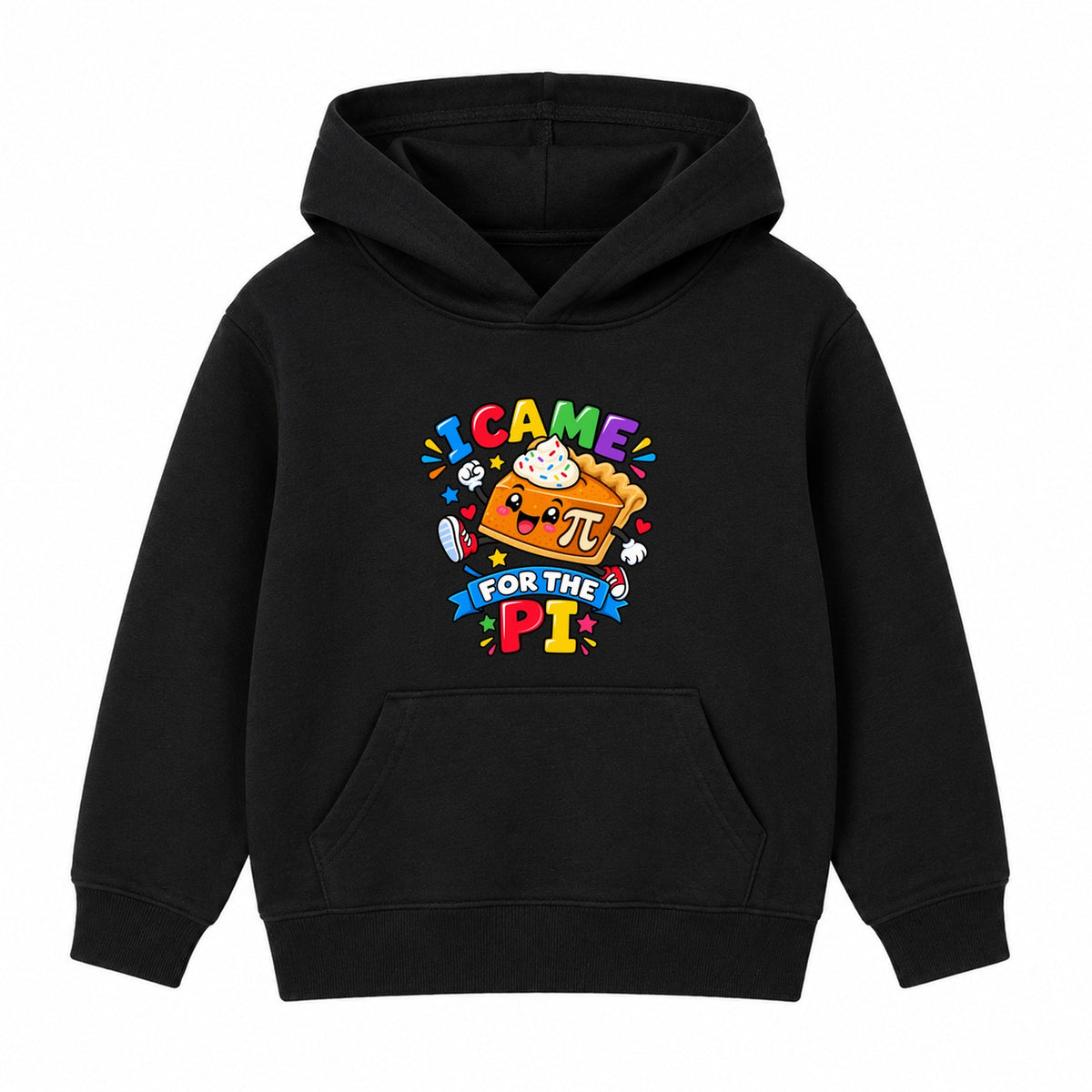 I Came For The Pi kids Number Day hoodie - Black