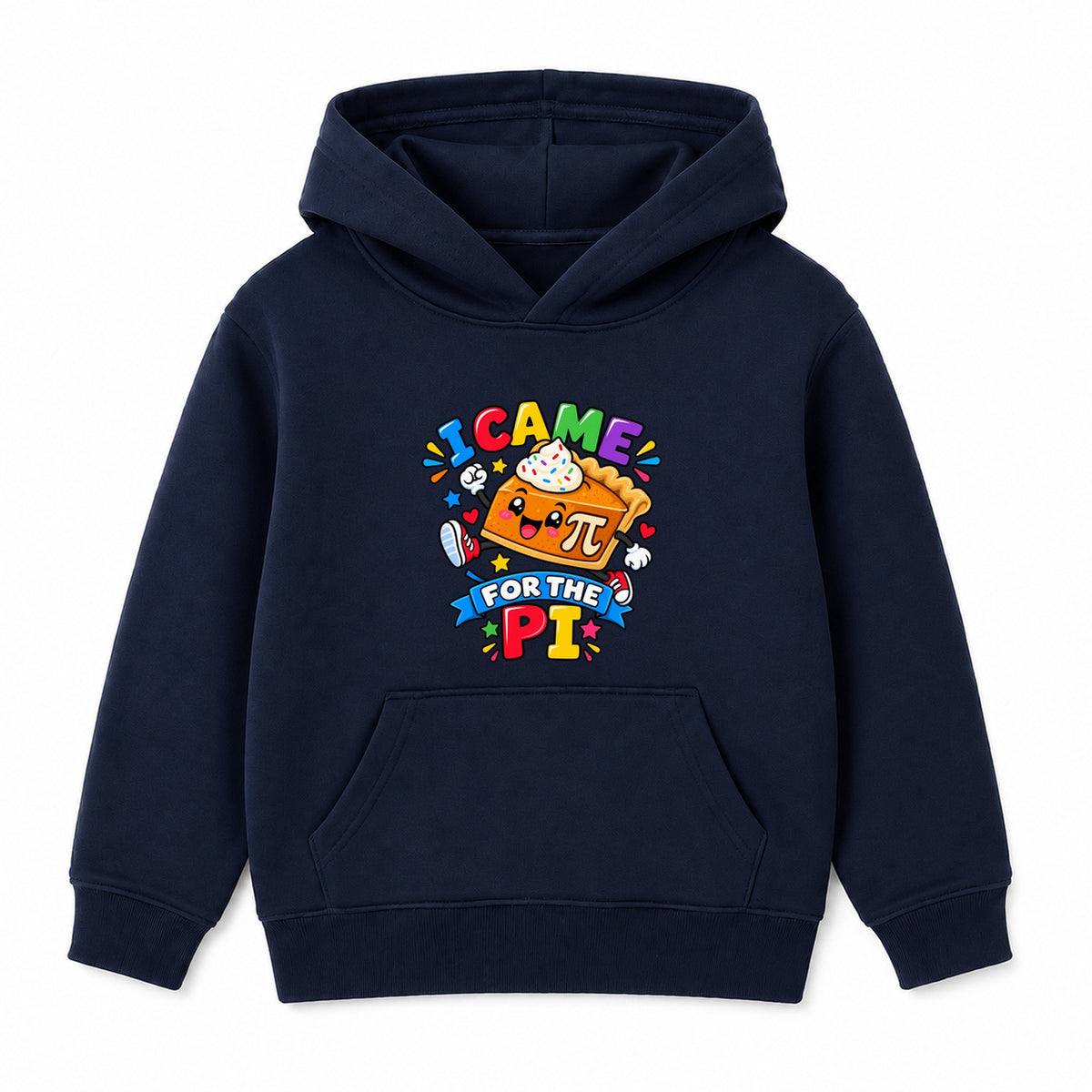 I Came For The Pi kids Number Day hoodie - Navy
