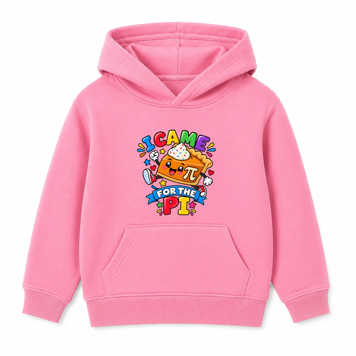 I Came For The Pi kids Number Day hoodie - Pink