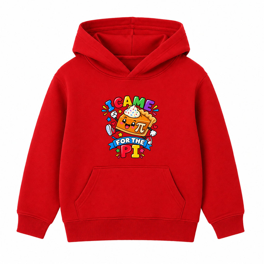 I Came For The Pi kids Number Day hoodie - Red