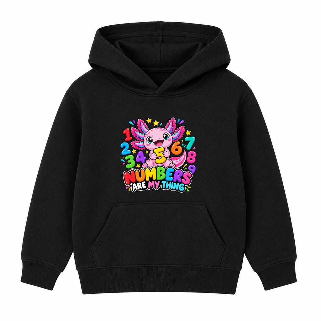 Numbers Are My Thing kids Number Day hoodie - Black