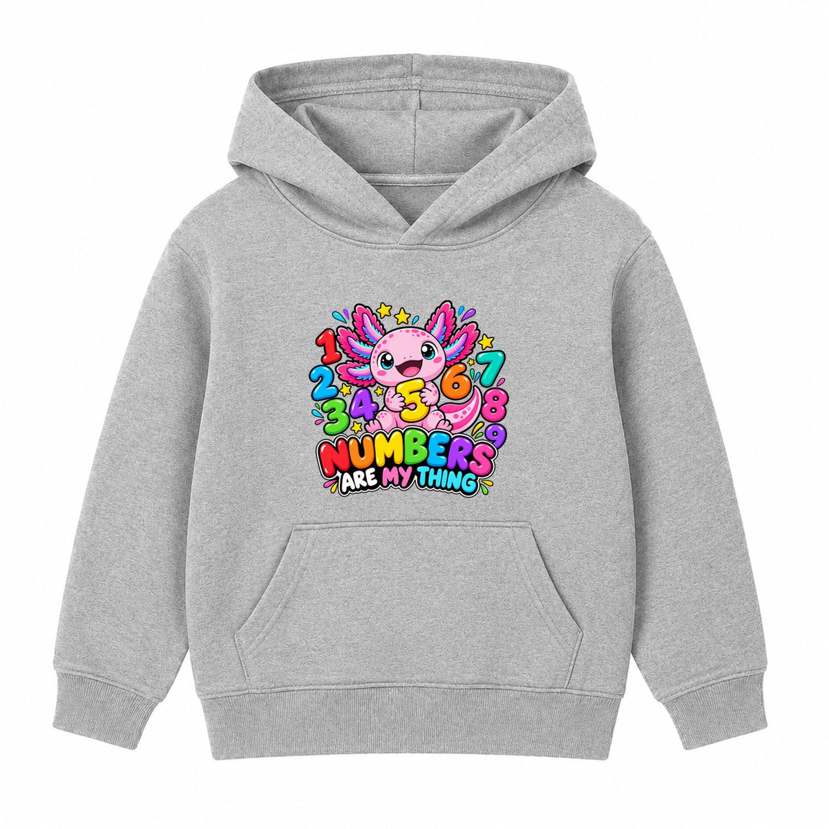 Numbers Are My Thing kids Number Day hoodie - Heather Grey