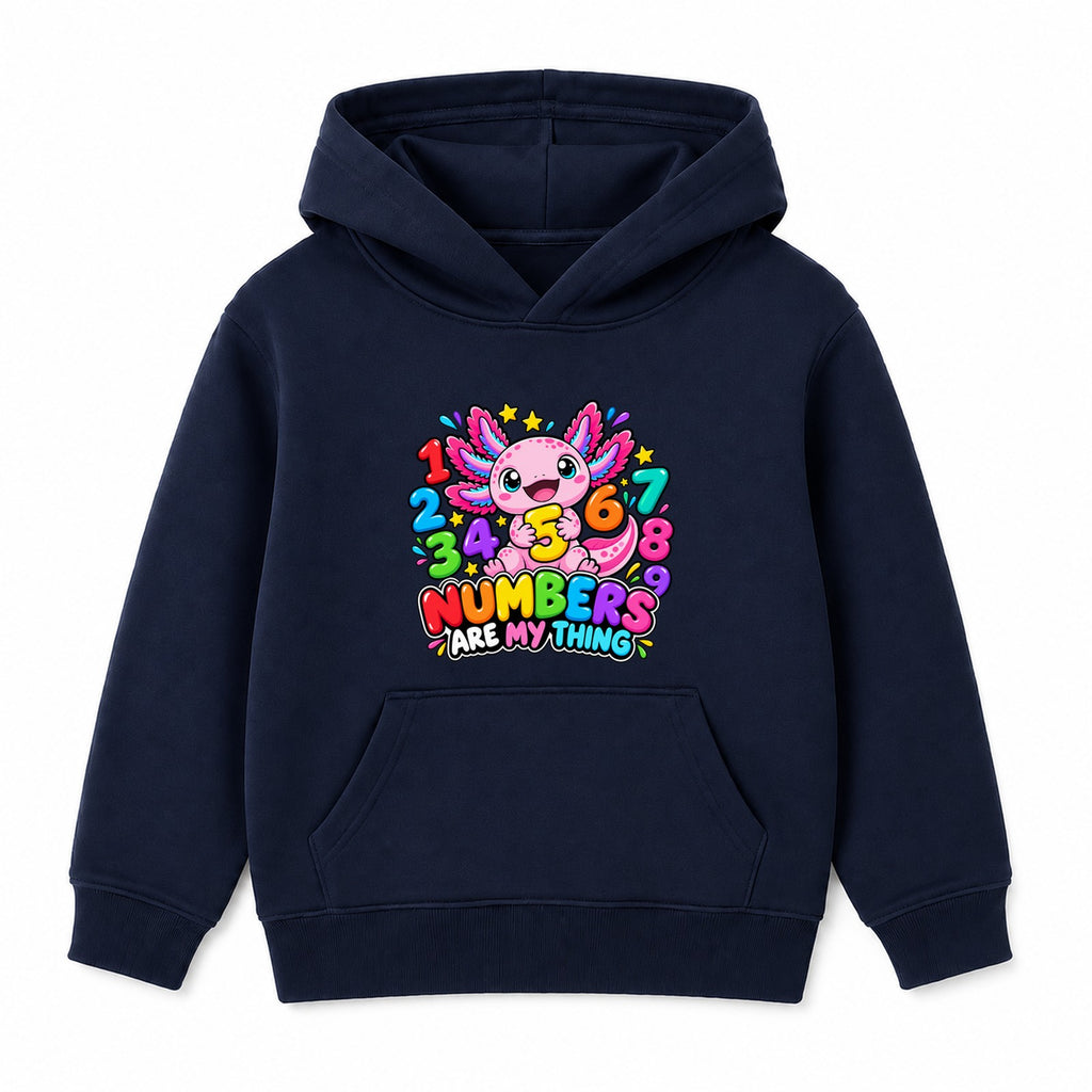 Numbers Are My Thing kids Number Day hoodie - Navy