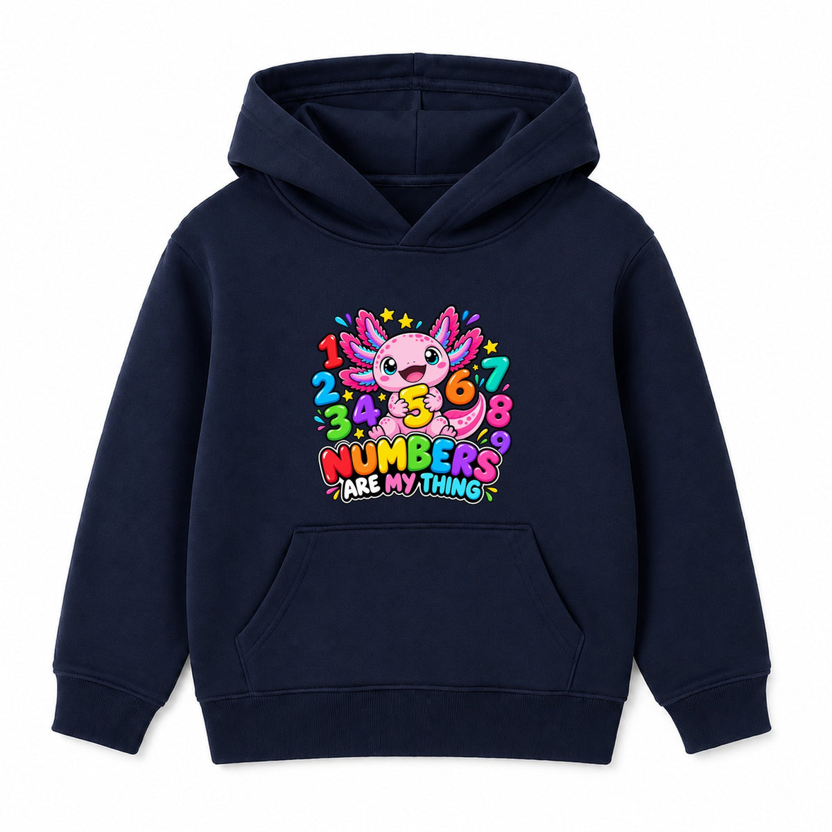Numbers Are My Thing kids Number Day hoodie - Navy