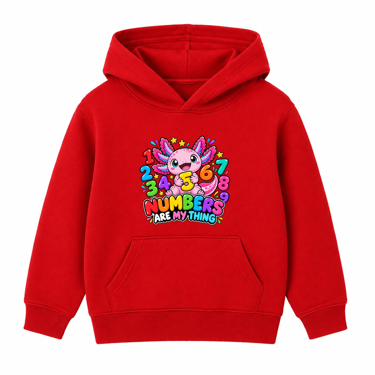 Numbers Are My Thing kids Number Day hoodie - Red