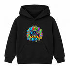Maths Level Up kids Number Day hoodie - Black