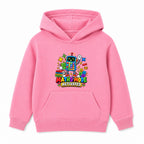 Maths Mode Activated kids Number Day hoodie - Pink