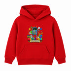 Maths Mode Activated kids Number Day hoodie - Red