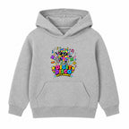Digit Disco kids Number Day hoodie - Heather Grey
