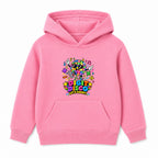 Digit Disco kids Number Day hoodie - Pink