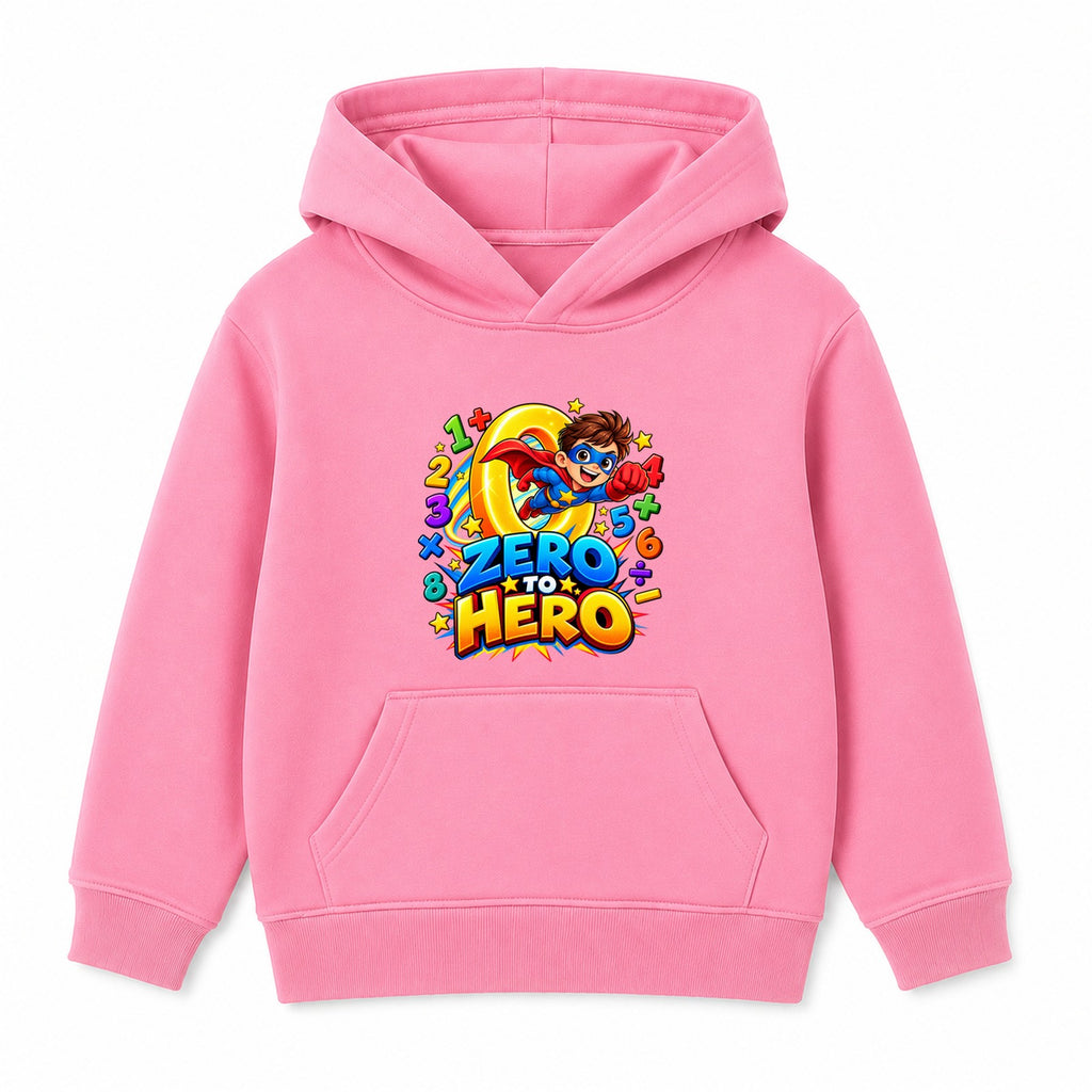 Zero To Hero kids Number Day hoodie - Pink