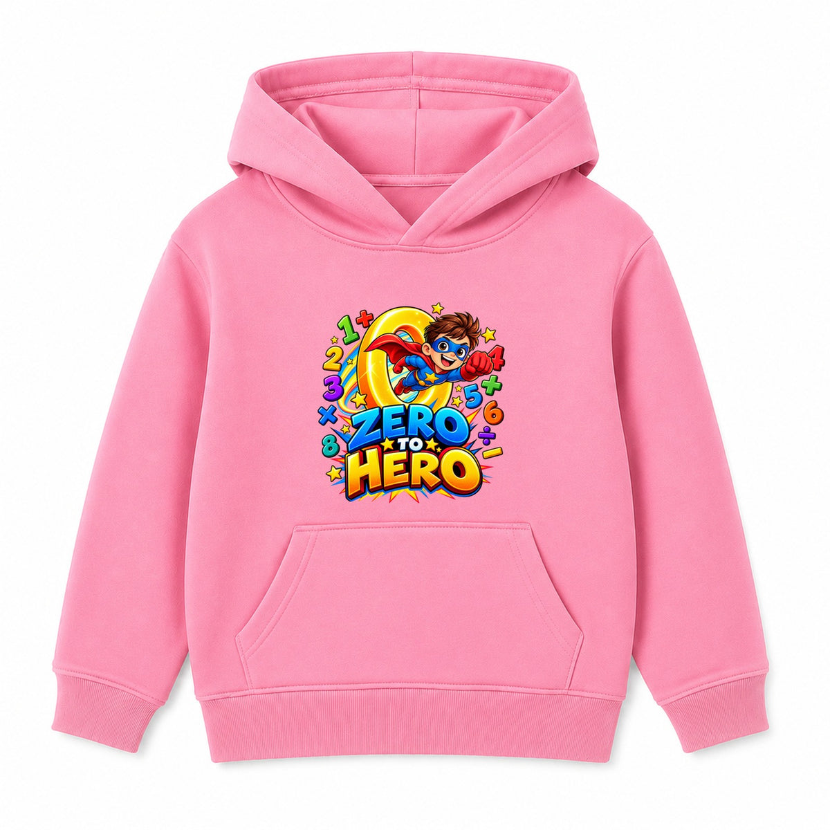 Zero To Hero kids Number Day hoodie - Pink