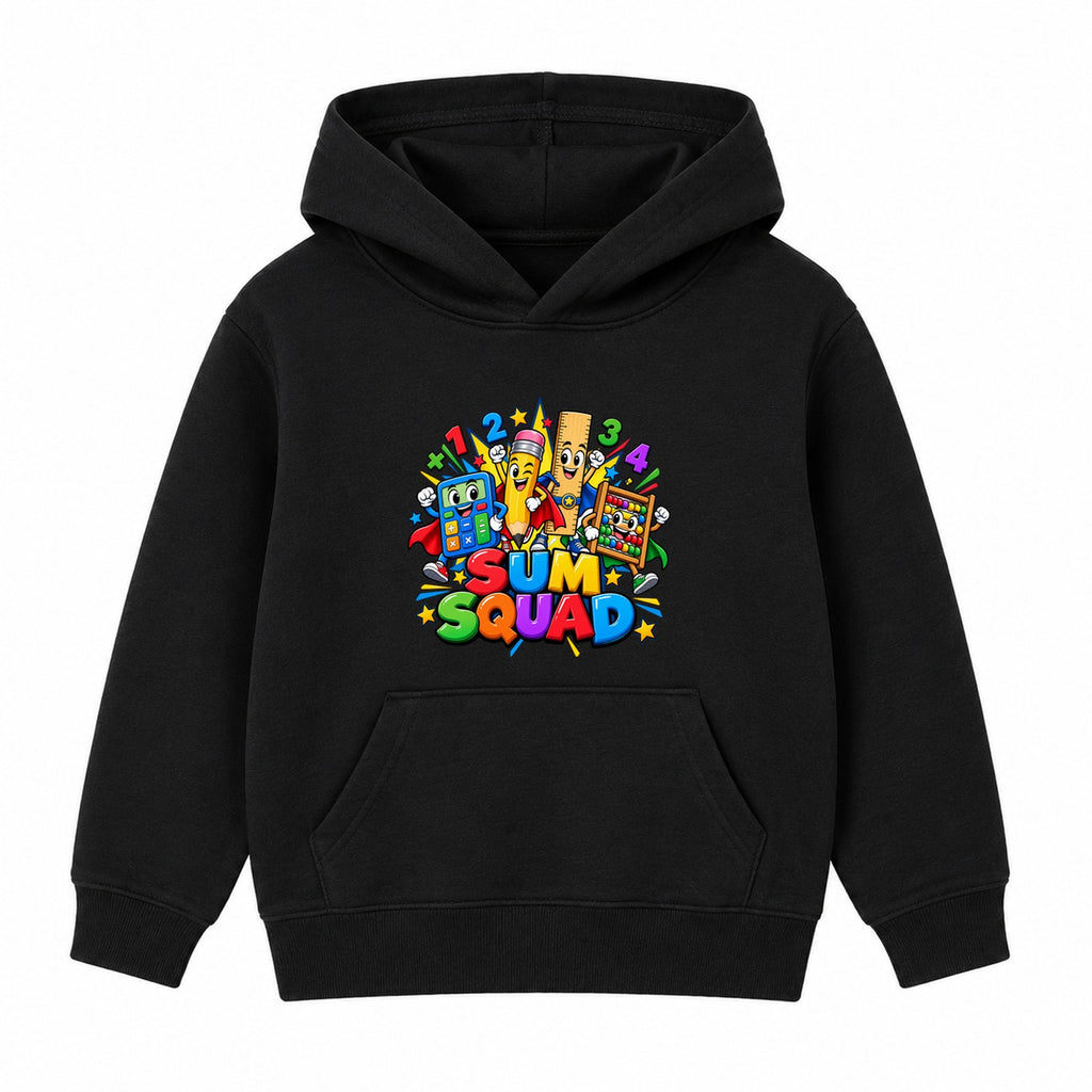 Sum Squad kids Number Day hoodie - Black