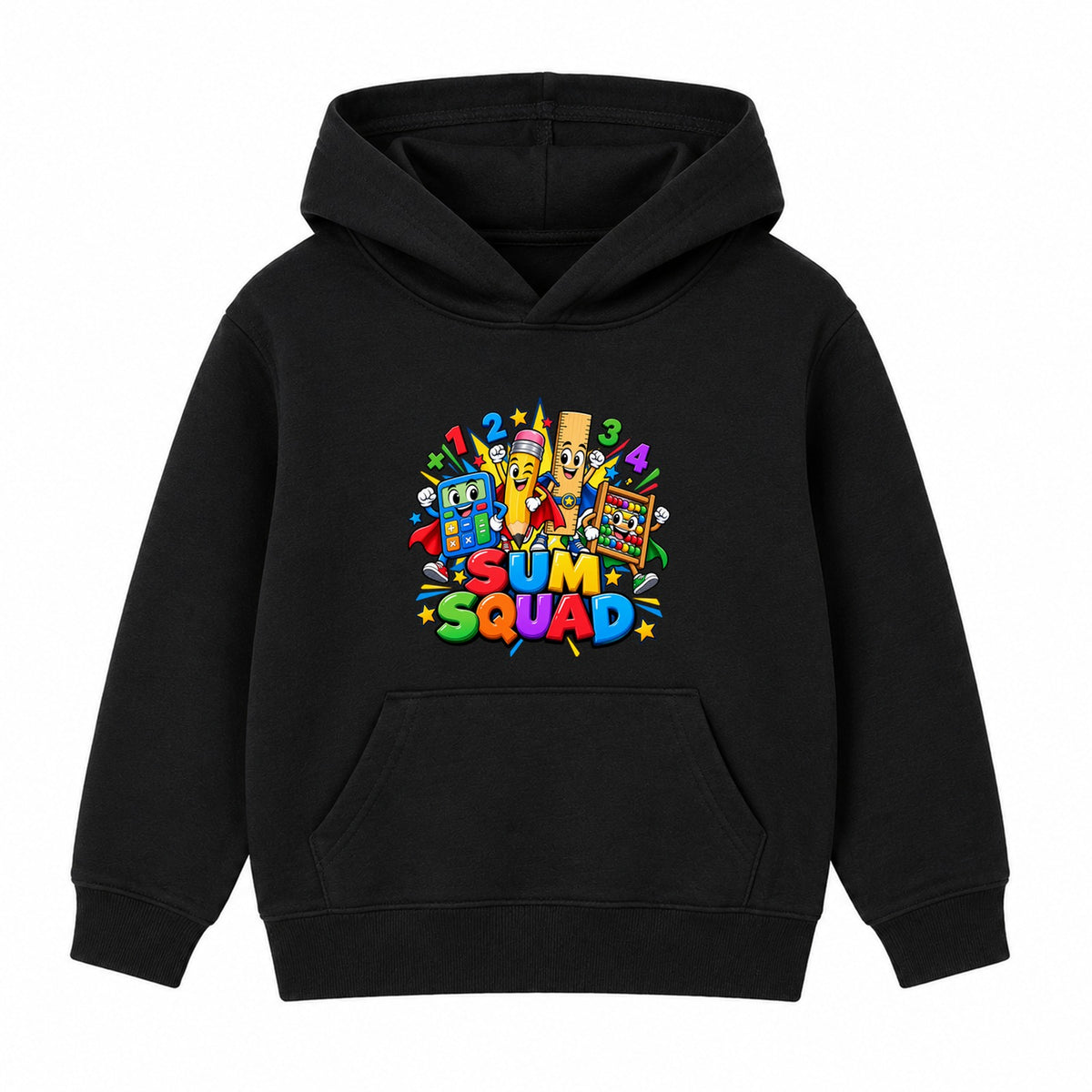 Sum Squad kids Number Day hoodie - Black