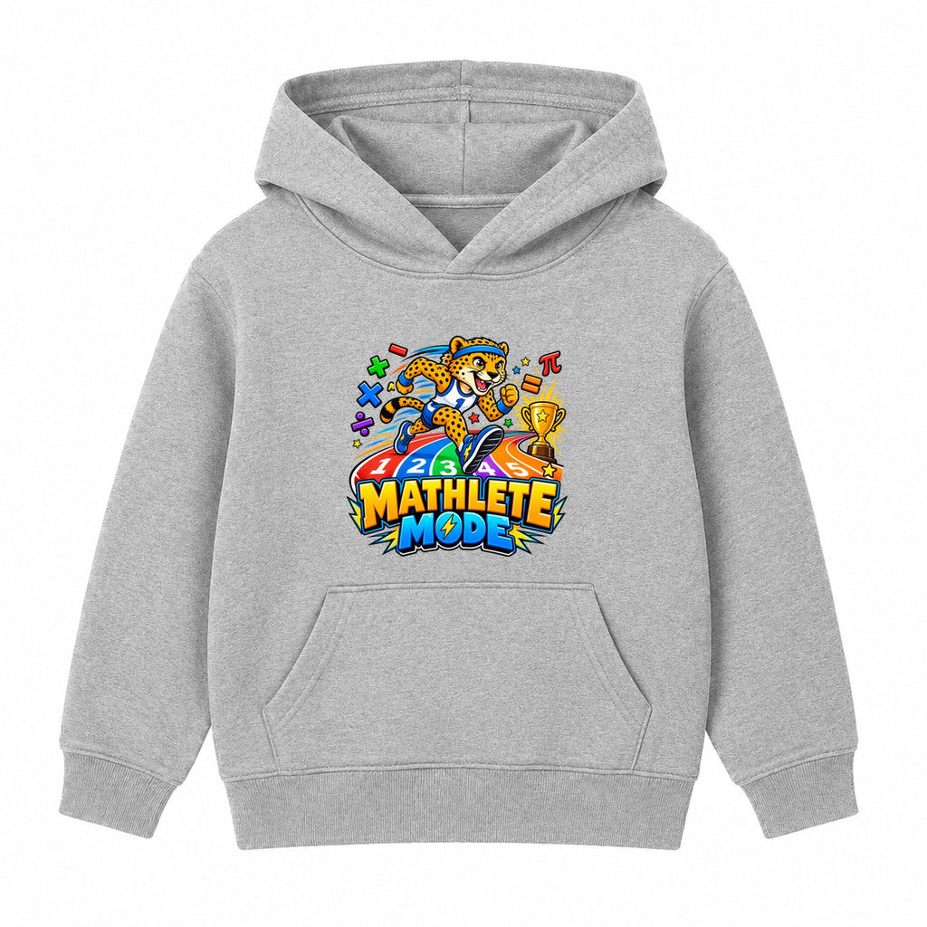 Mathlete Mode kids Number Day hoodie - Heather Grey