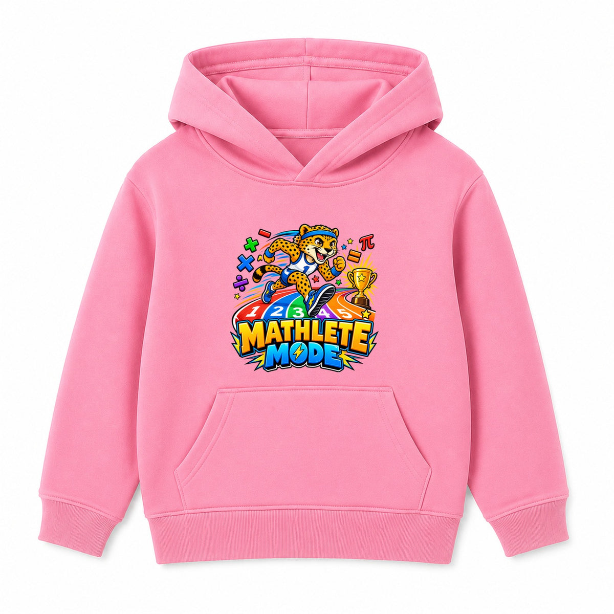 Mathlete Mode kids Number Day hoodie - Pink