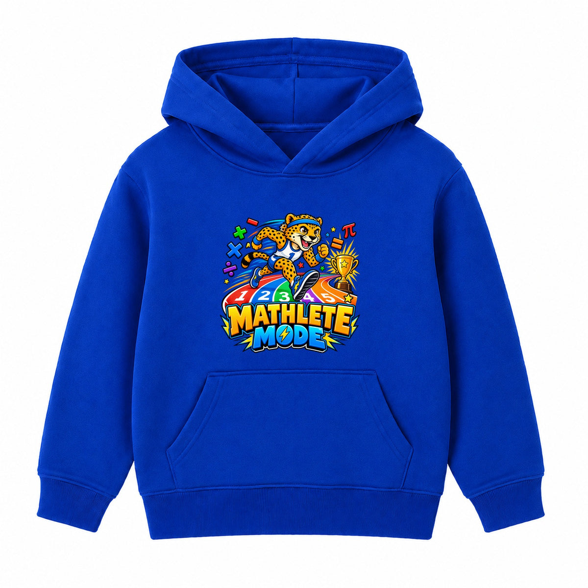 Mathlete Mode kids Number Day hoodie - Royal Blue