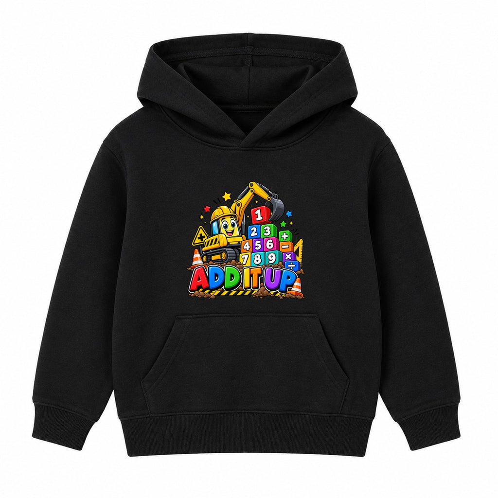 Add It Up kids Number Day hoodie - Black