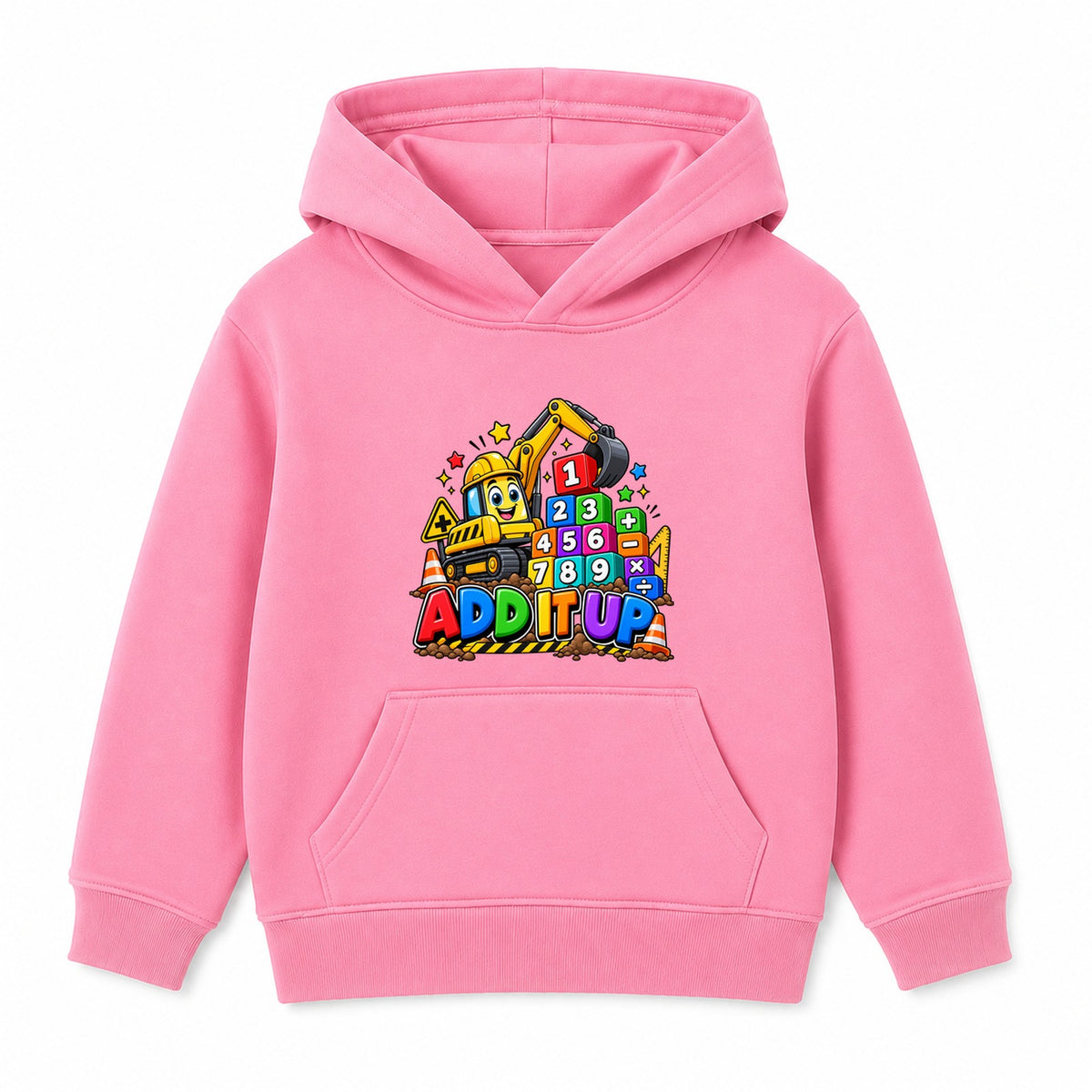 Add It Up kids Number Day hoodie - Pink