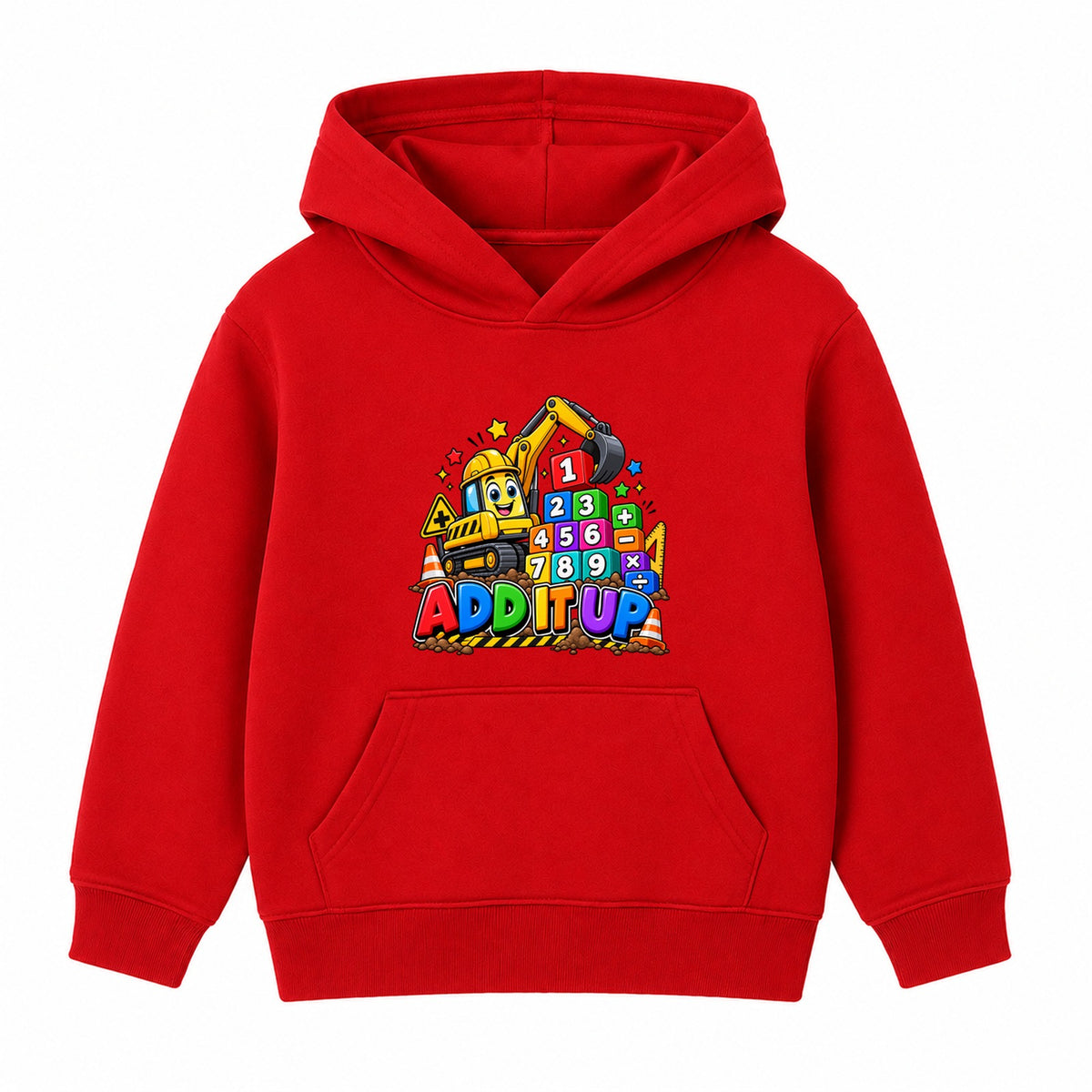 Add It Up kids Number Day hoodie - Red