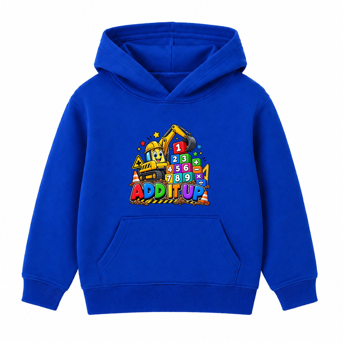 Add It Up kids Number Day hoodie - Royal Blue