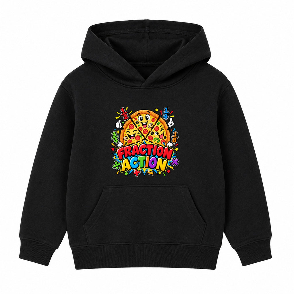 Fraction Action kids Number Day hoodie - Black