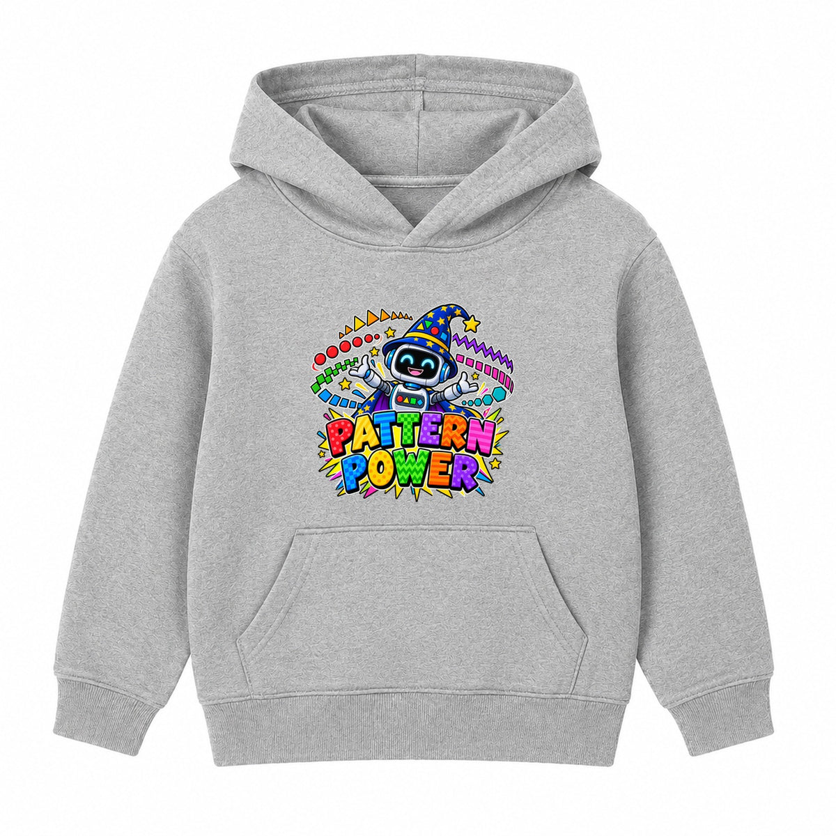 Pattern Power kids Number Day hoodie - Heather Grey
