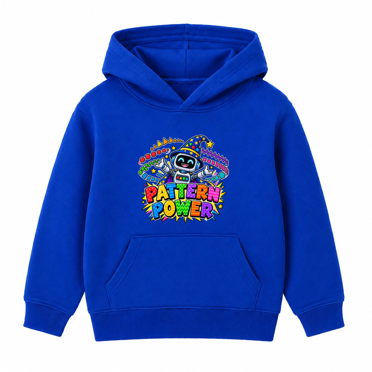 Pattern Power kids Number Day hoodie - Royal Blue