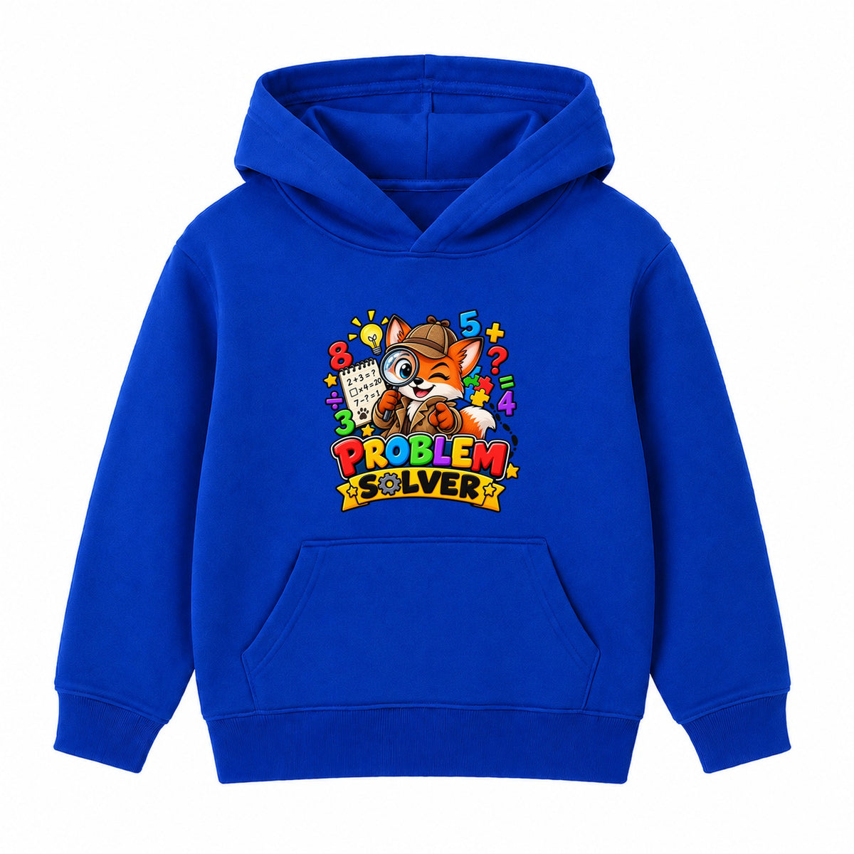 Problem Solver kids Number Day hoodie - Royal Blue