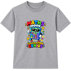 Calculating Genius kids Number Day t-shirt - Heather Grey