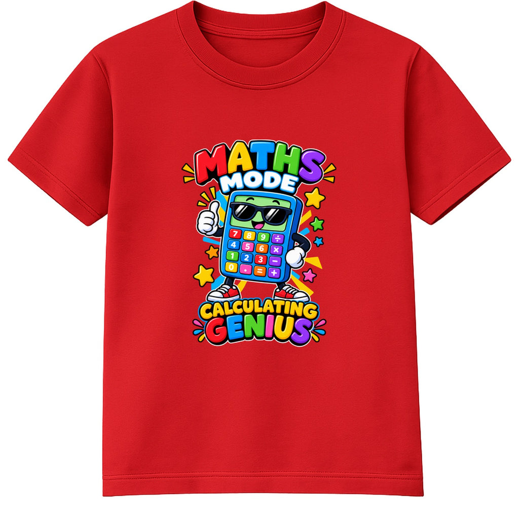 Calculating Genius kids Number Day t-shirt - Red
